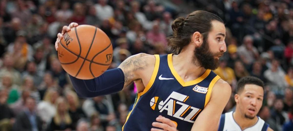 Ricky Rubio lideró a los Jazz.