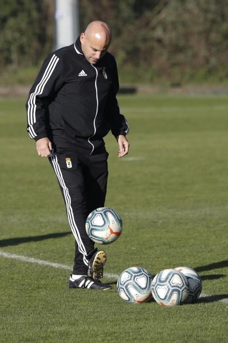 Entrenamiento del Oviedo en El Requexón