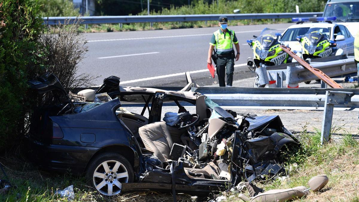 Accidente mortal de tráfico en la A-6.