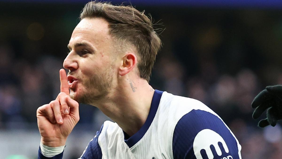 James Maddison tumbó al United