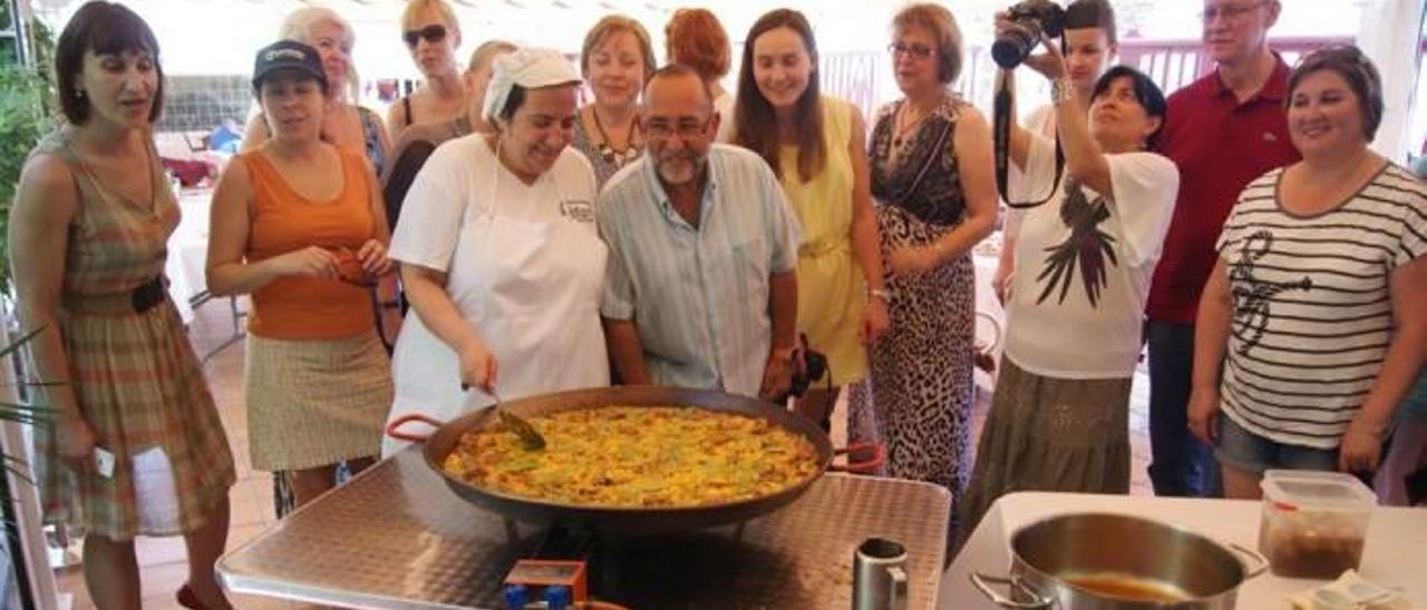 Paella en directo para rusos