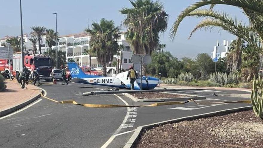Aterrizaje de emergencia de una avioneta en Tenerife