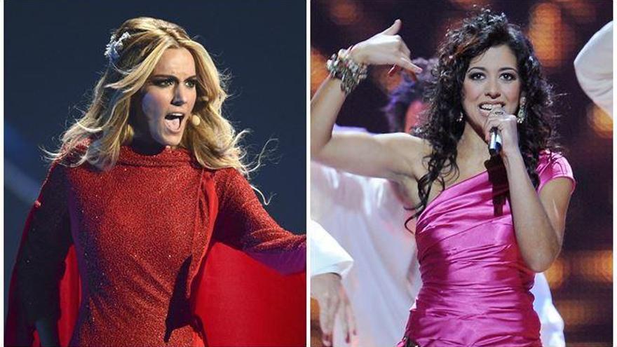 Edurne y Lucía Pérez en Eurovisión.