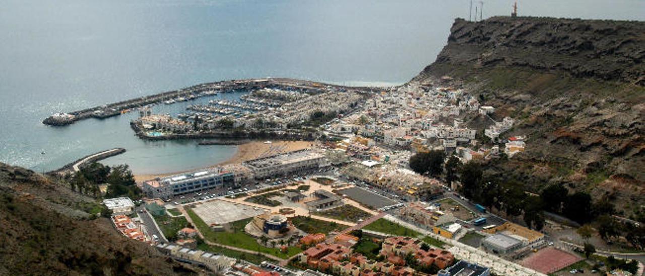 Vista del Puerto de Mogán.