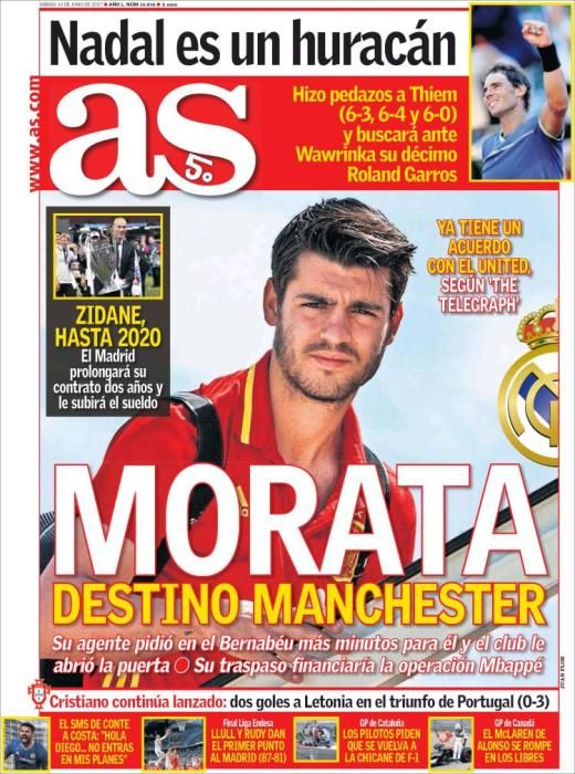 Portadas diarios deportivos sábado 10 de junio