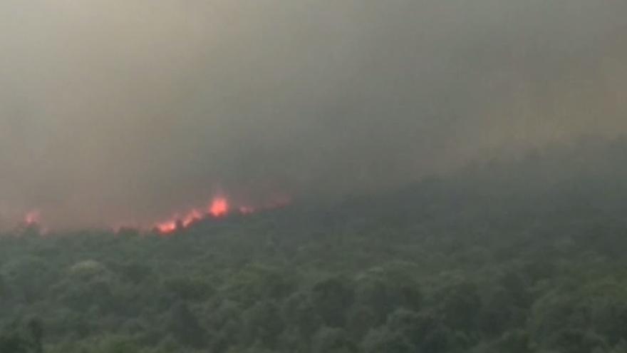 El fuego no cesa en la Sierra de la Culebra de Zamora