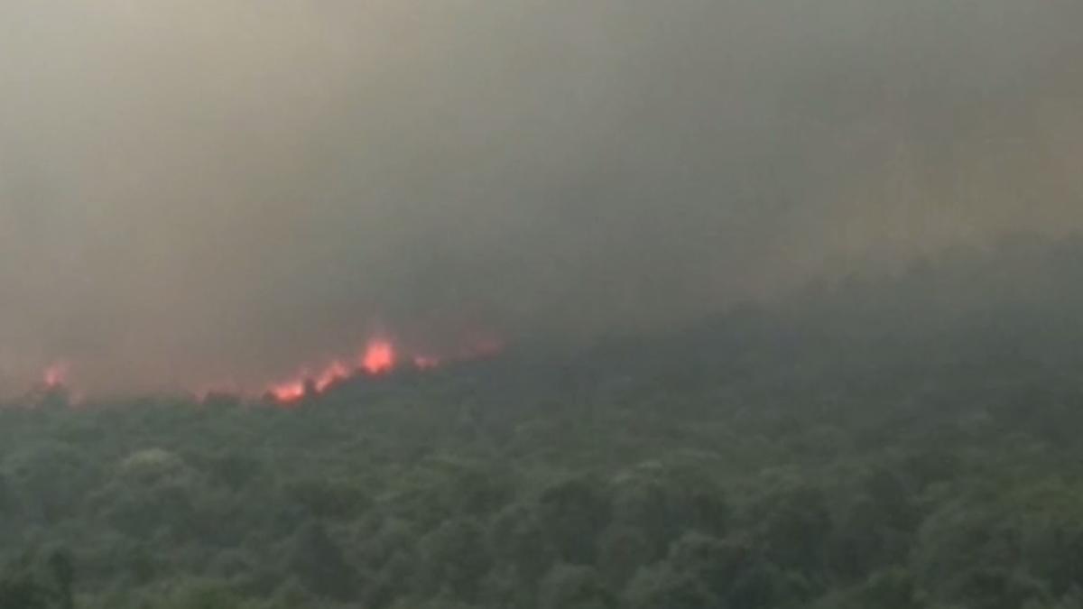 El fuego no cesa en la Sierra de la Culebra de Zamora.