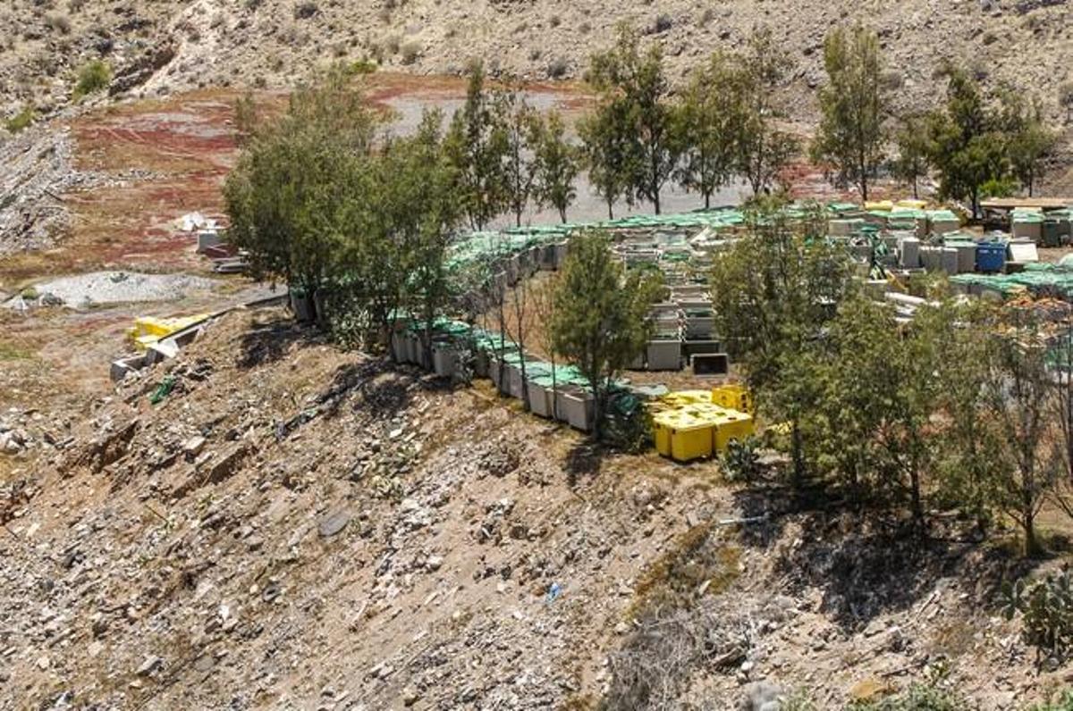 DEPOSITO CONTENEDORES DE BASURA Y VERTEDERO