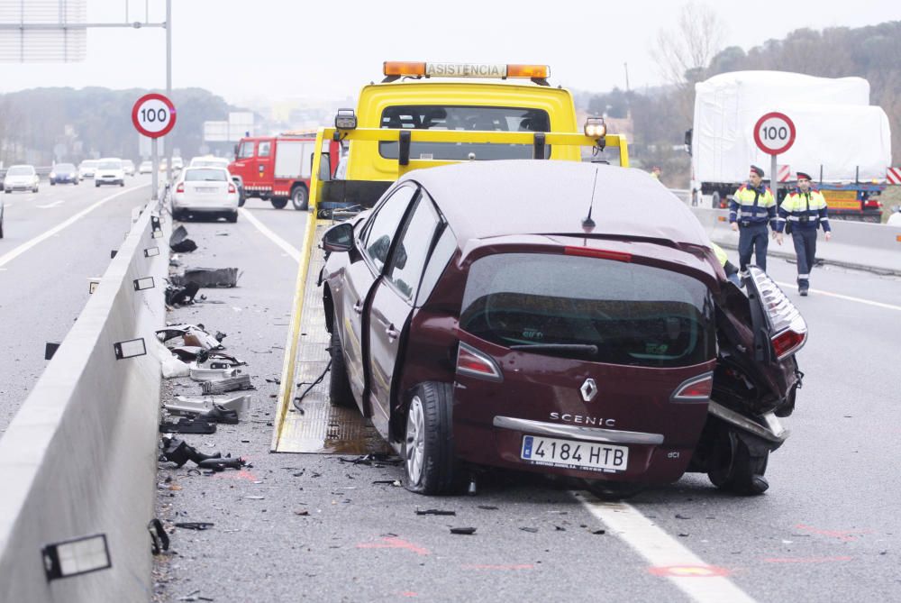 Accident mortal a l'A-2 a Fornells de la Selva