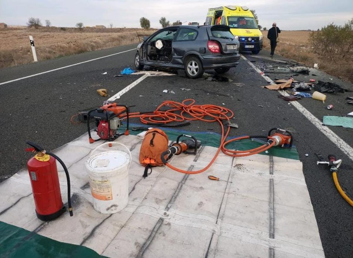 El lugar del accidente.