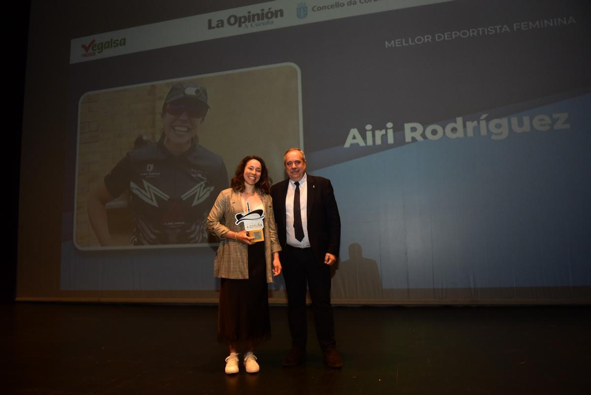 Airi Rodríguez con Manuel Vázquez