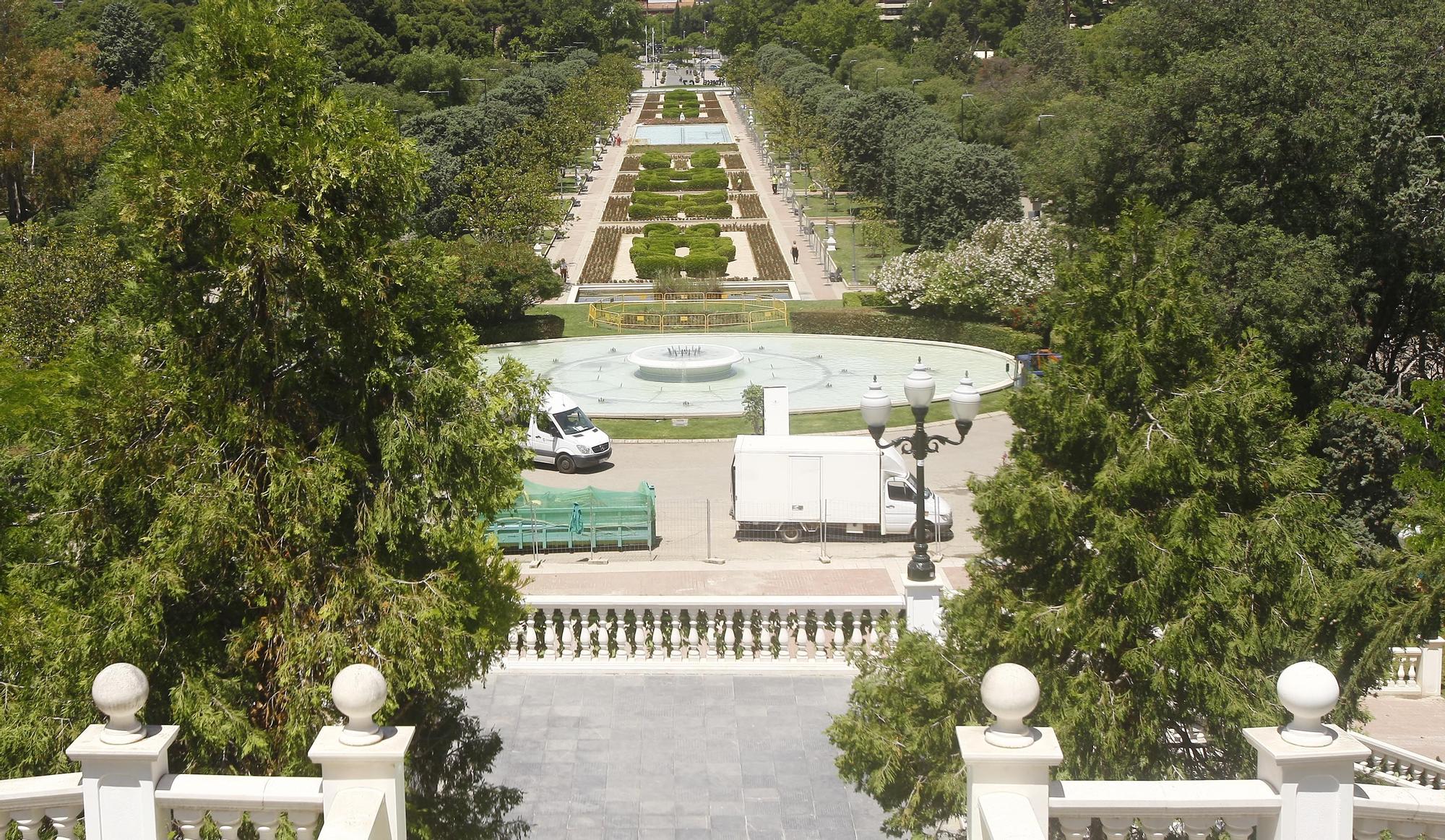 Así se prepara el Parque Grande para inaugurar el festival ZGZ Florece