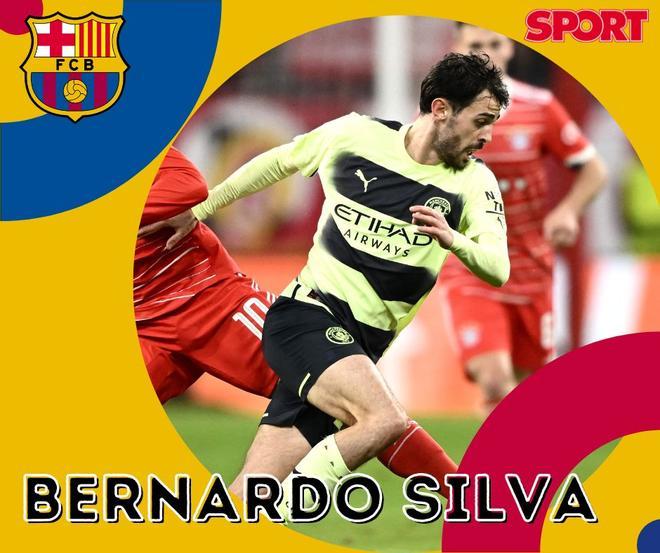 Bernardo Silva es un perfil más ofensivo. Ha sido ofrecido en más de una ocasión al Barça y podría salir del City, pero si el conjunto azulgrana cierra la llegada de Messi, no iría a por el portugués