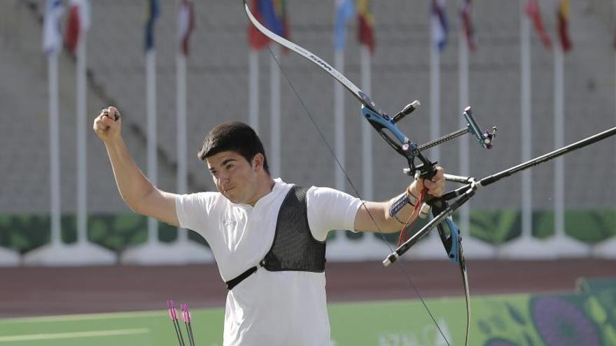 Miguel Alvariño, durante una competición.