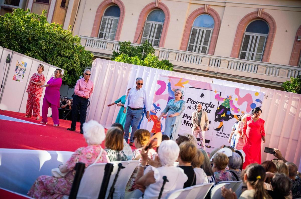 Desfile de la pasarela de moda para personas mayores del pasado año.