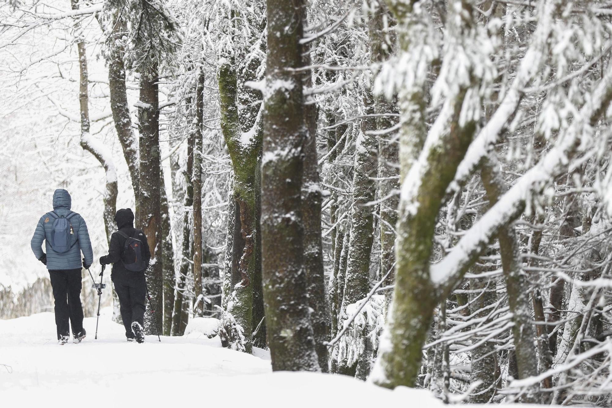 El temporal mantiene en alerta Galicia por nieve y olas de hasta 8 metros