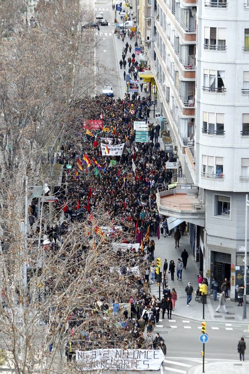 Manifestación estudiantes en contra del 3+2