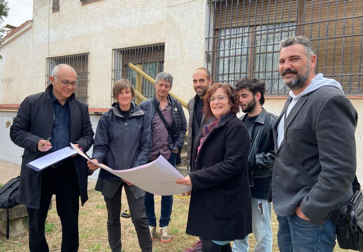 Primera visita a la casa de Can Figueras per a la realització de l'estudi