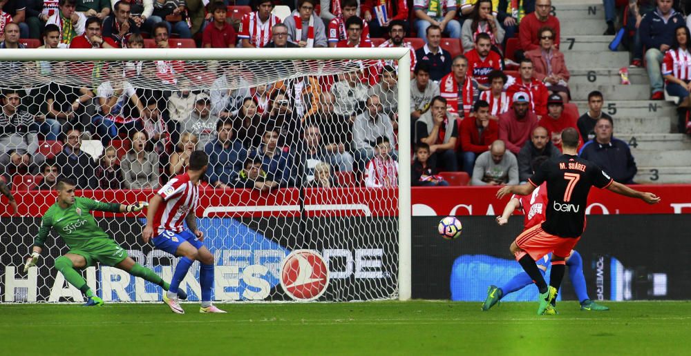 El partido entre el Sporting y el Valencia, en imágenes