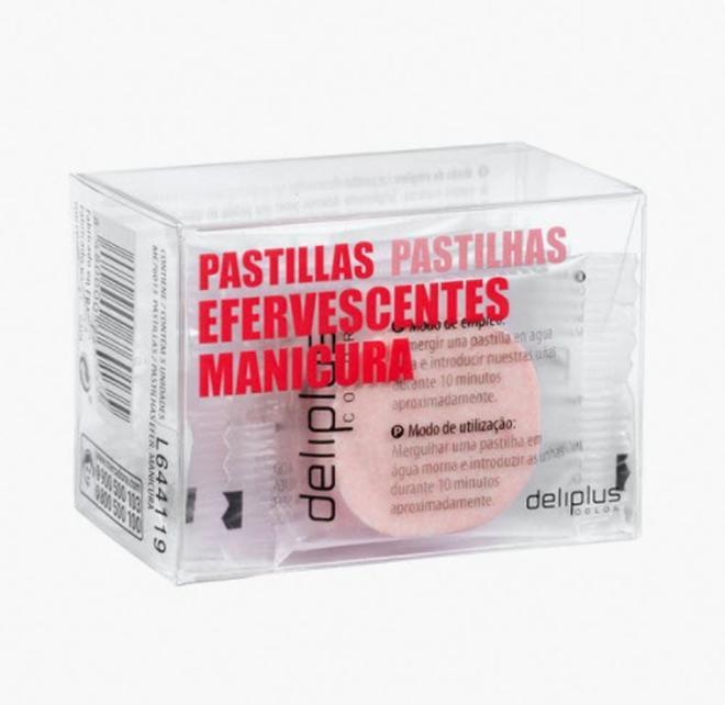 Pastillas efervescentes para manicura de Mercadona (precio: 3,75 euros)