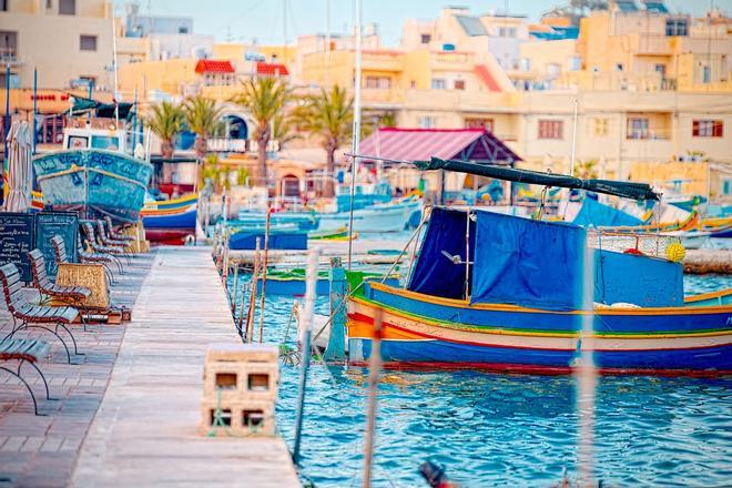 Luzzu, barcos, Malta