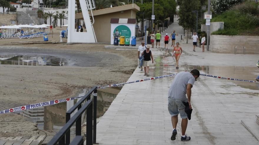 Reabierta al baño la playa de la Albufereta tras las tareas de limpieza y rellenado de arena