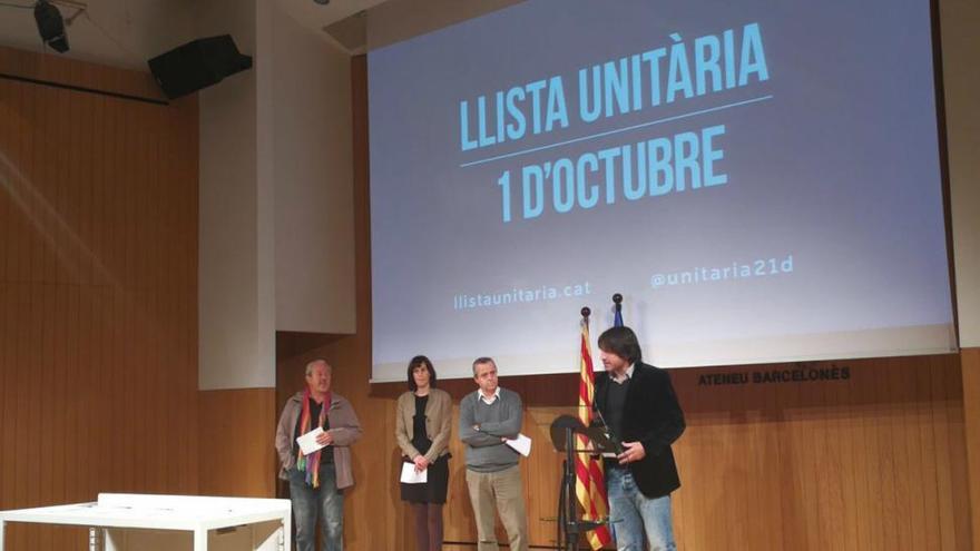 Sectores del independentismo lanzan una recogida de firmas para una lista unitaria