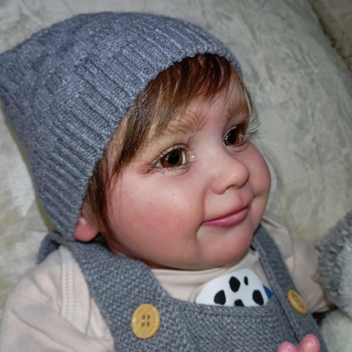 Detalle de un reborn creado por Beatriz desde su taller de Cerro Gordo en Badajoz.