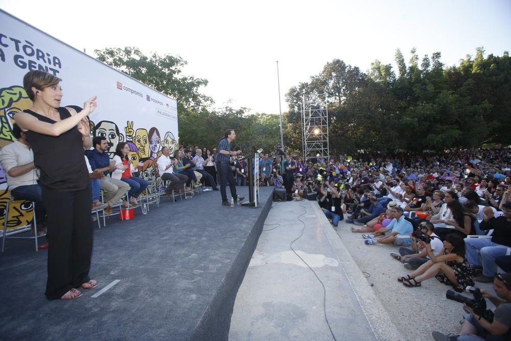 La coalición 'A la valenciana' ha celebrado este acto de campaña en el Parque Lo Morant