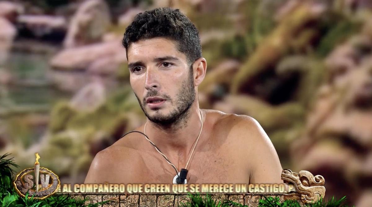 Álex Ghita, en el plató de 'Supervivientes'