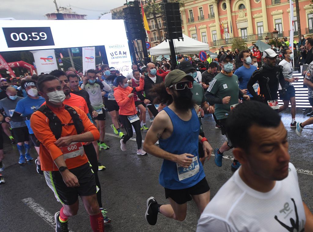 Así fue la salida de la maratón y la media maratón de Murcia (II)