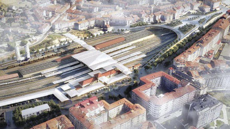Recreación de la futura Estación Intermodal en el proyecto remodelado presentado en junio de este año. // FDV