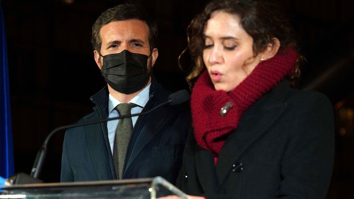 Pablo Casado e Isabel Díaz Ayuso.