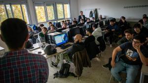 Un aula de FP, en un centro de Barcelona