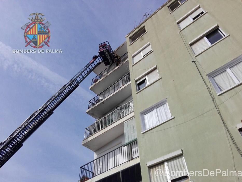 Incidentes por el fuerte viento en Palma