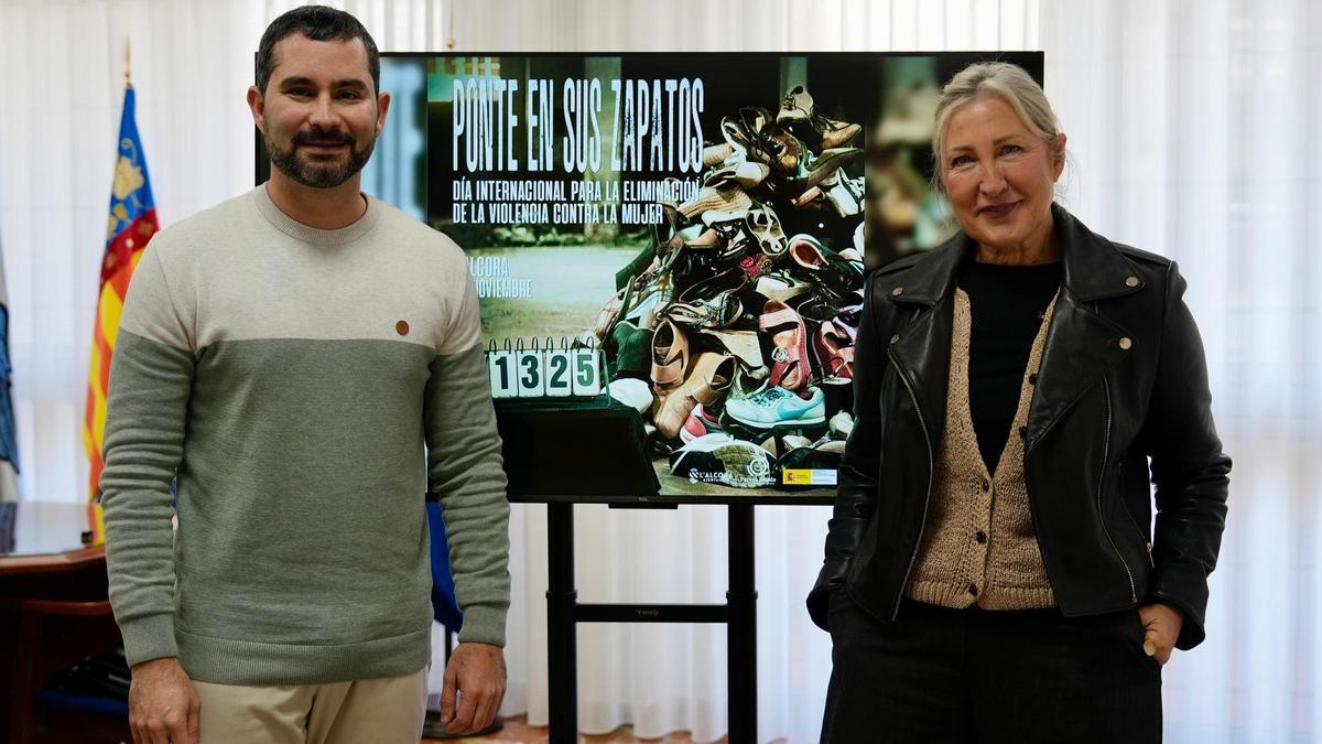 Falomir y la edila de Políticas Inclusivas, Tica Pons.