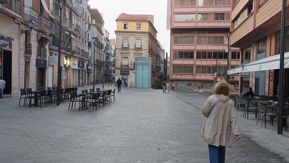 La plaza de San Cristóbal de Alicante, en una imagen reciente.