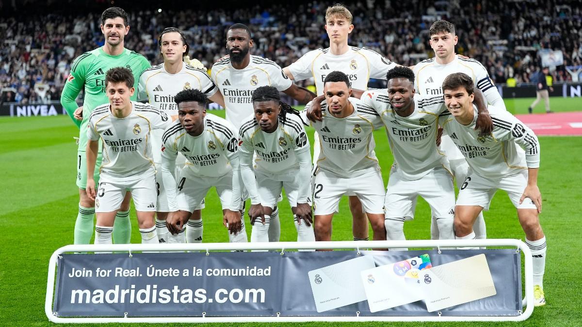 La alineación del Real Madrid contra la Real Sociedad