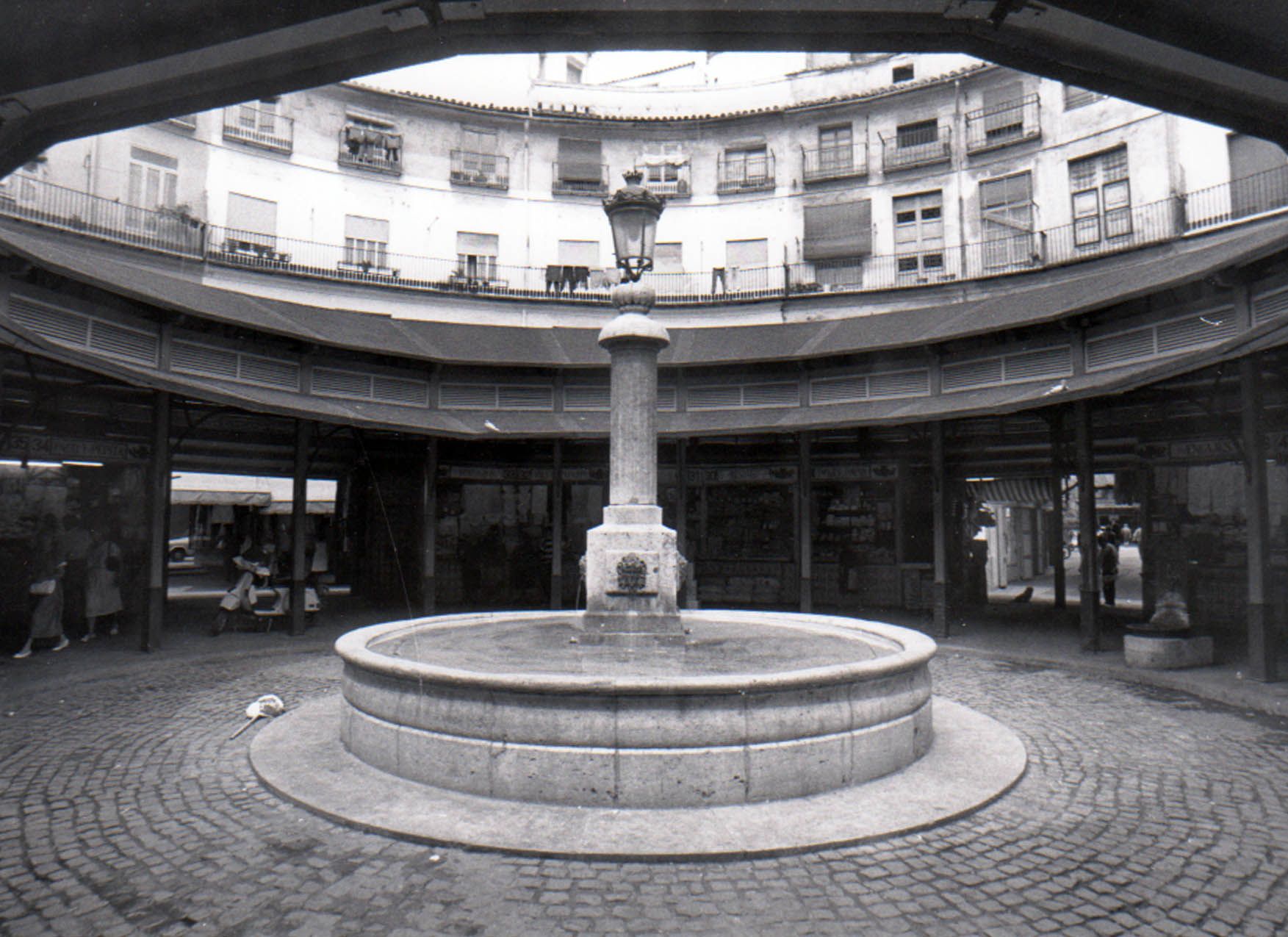 La plaza Redonda antes de su última remodelación