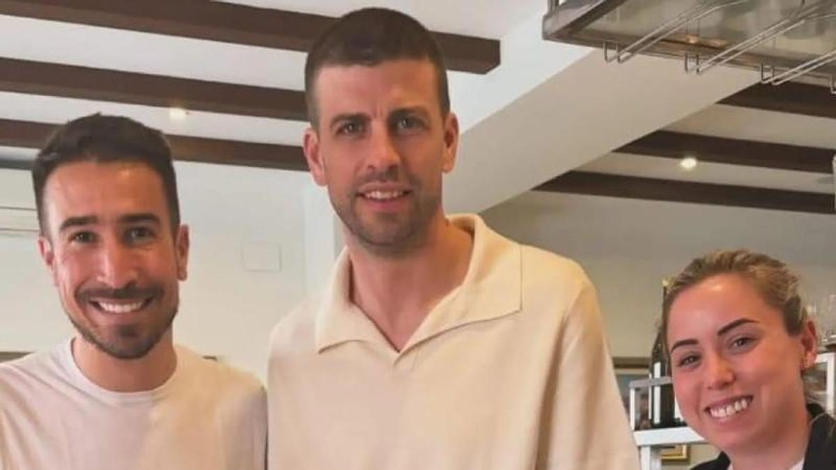 Gerard Piqué en el restaurante Hermanos Alba de Málaga