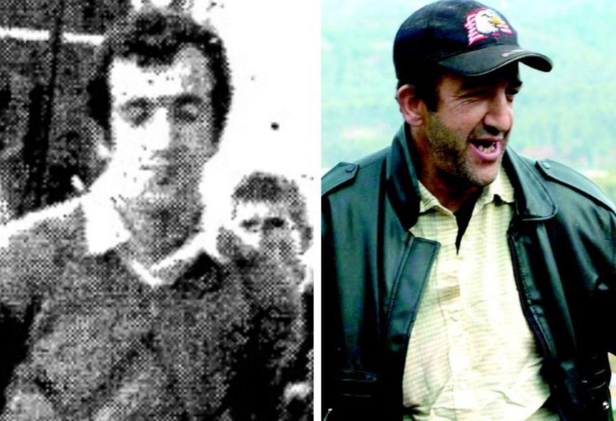 Dos imágenes de «O Chioleiro»: una de 1988, cuando mató  a su abuela, y otra de 2004, cuando fue el crimen de Alicia Rey.
