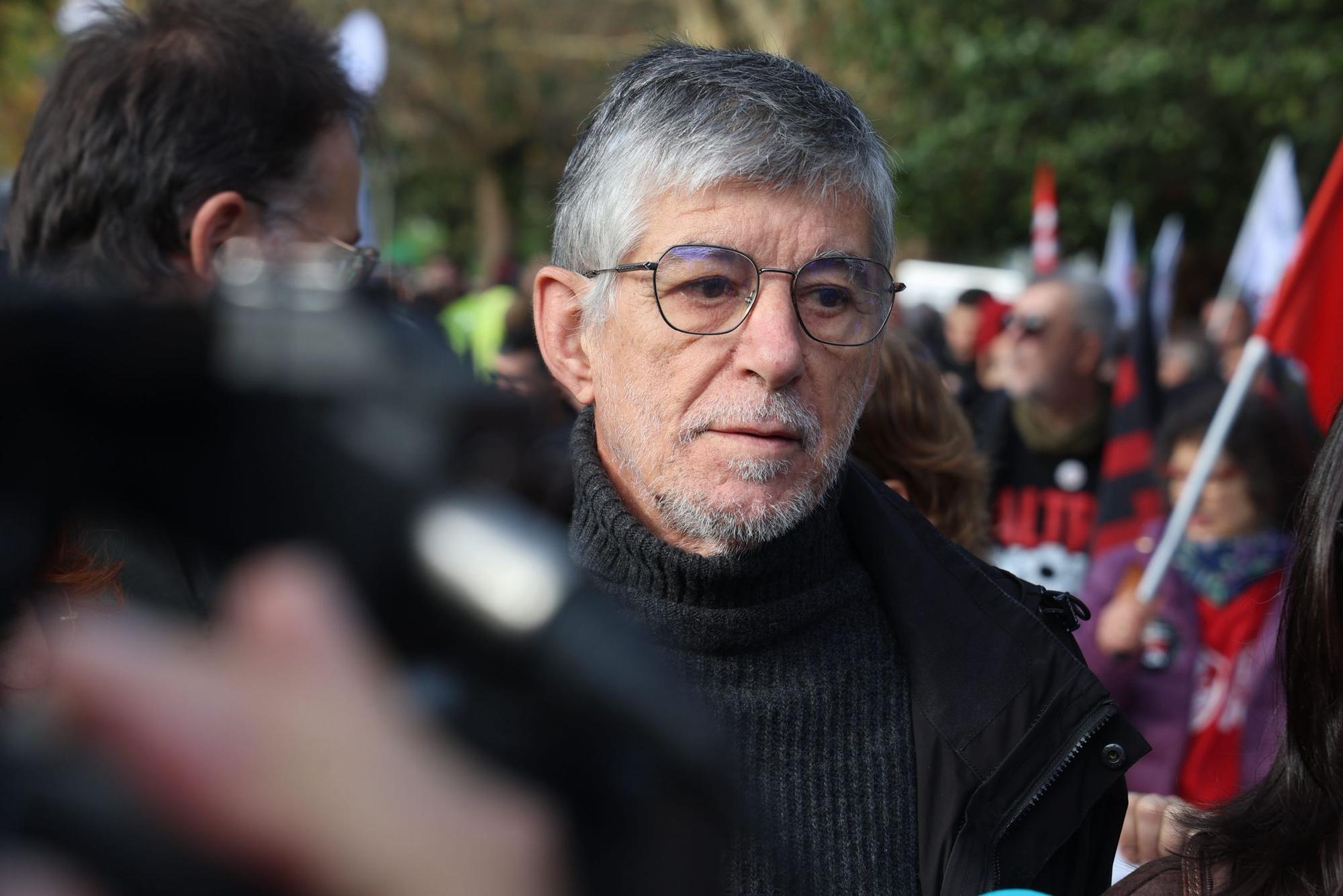 Manifestación en Santiago en contra del proyecto de Altri en Palas de Rei: así está transcurriendo