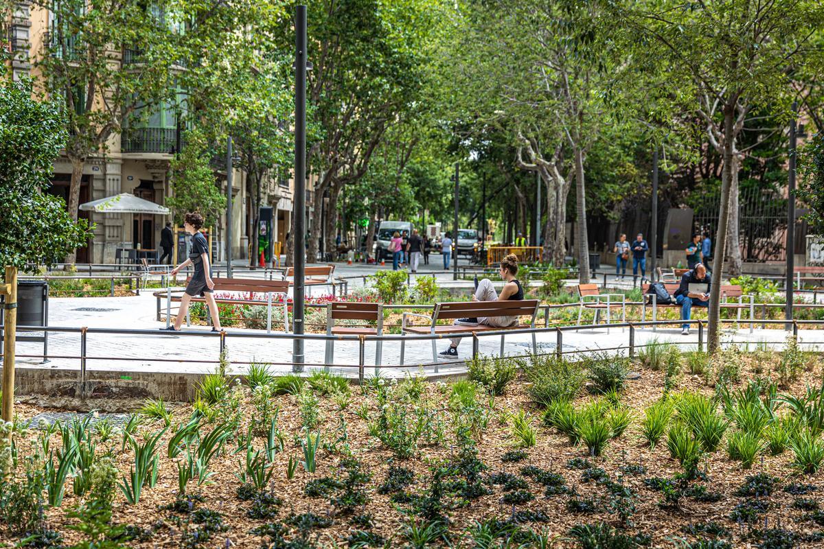 Escenas inesperadas de la Superilla del Eixample