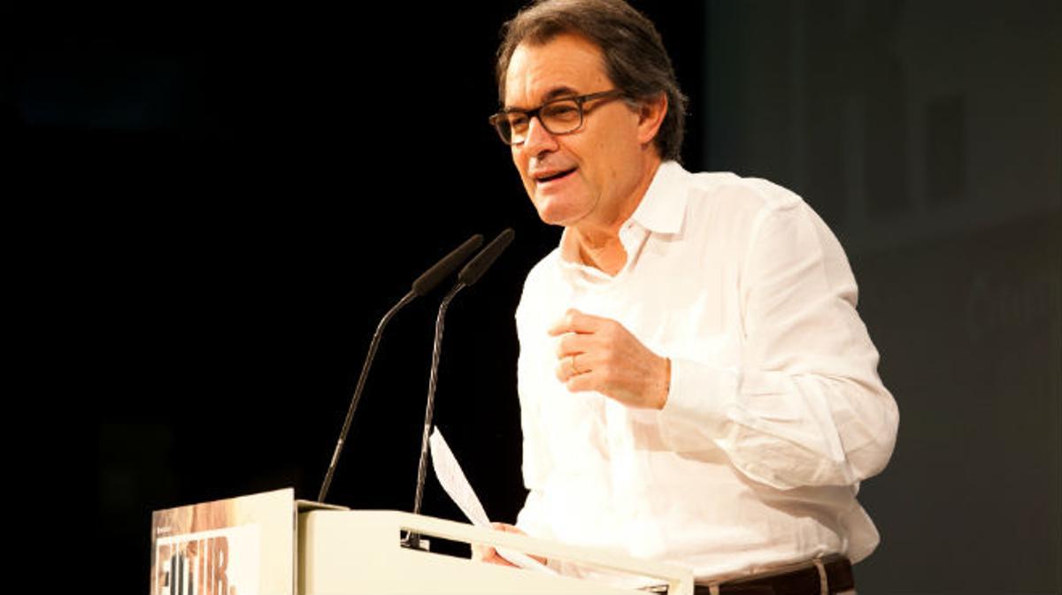 Artur Mas, durant l’acte de Molins de Rei.