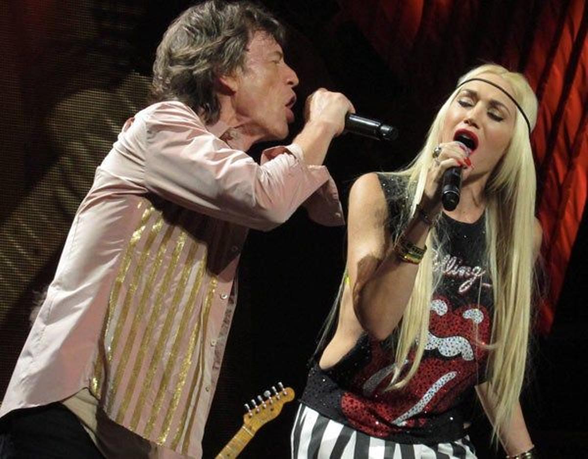 Mick Jagger y Gwen Stefani