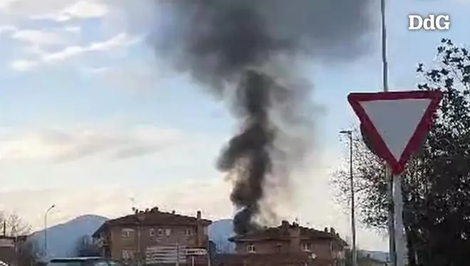 Incendi en una casa de Serinyà