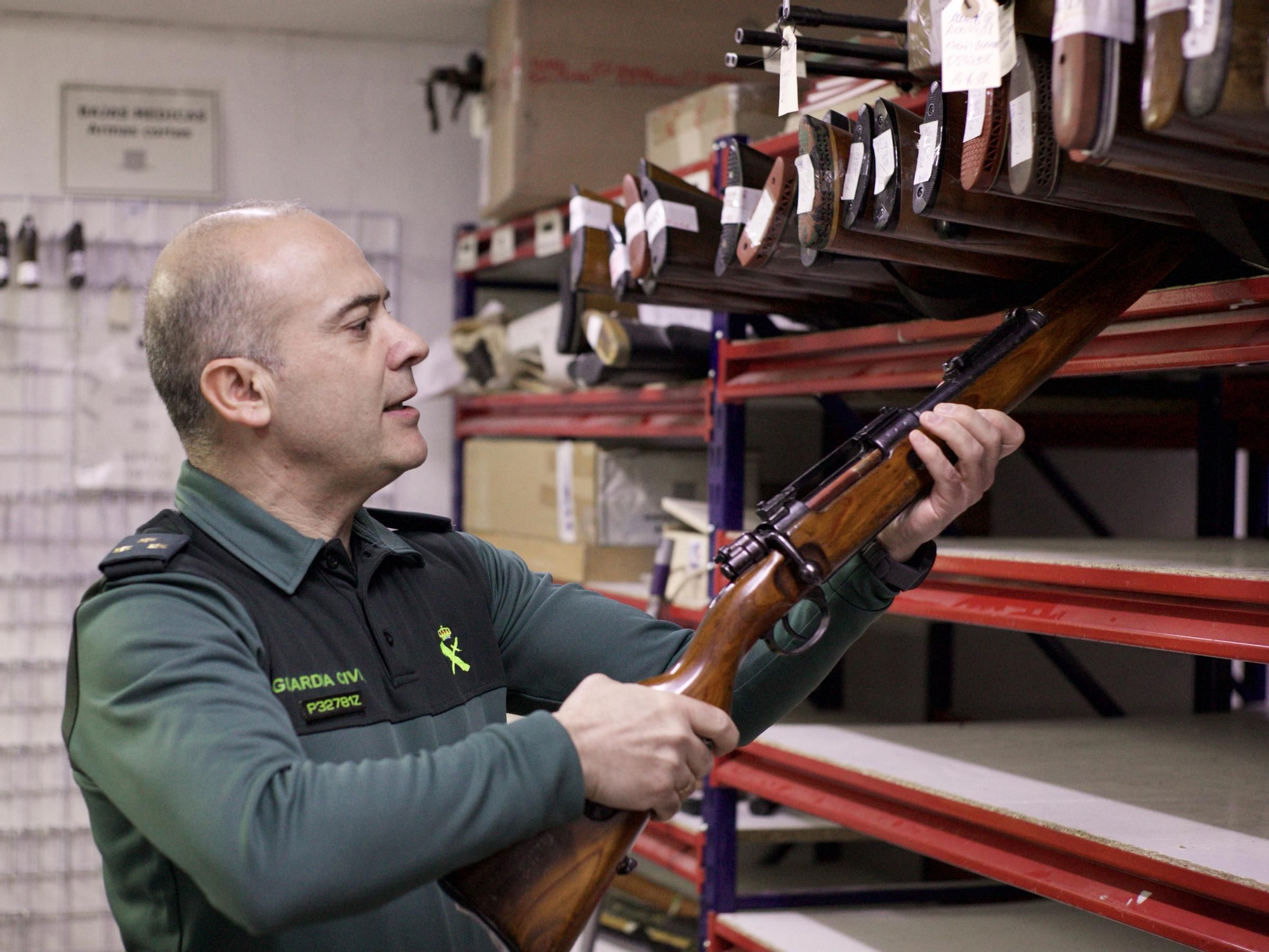 Intervención de armas de la Guardia Civil de la Región de Murcia