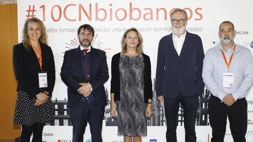 Participantes en el congreso nacional de biobancos en València.