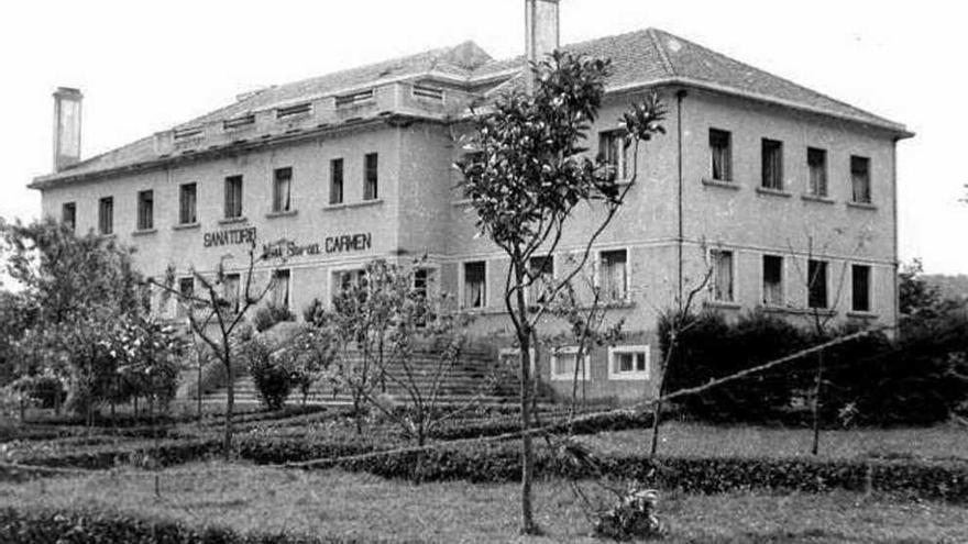 Imaxe do antigo sanatorio Nuestra Señora del Carmen.