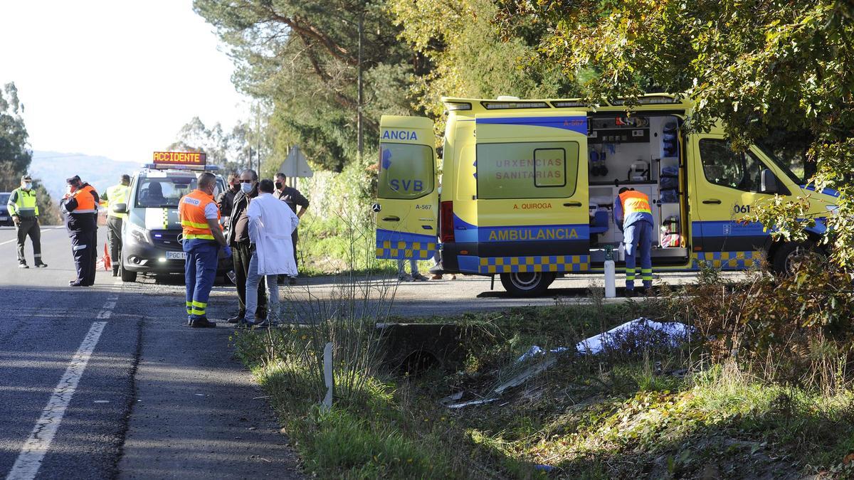 Alberto Vilariño fue arrollado por un camión cuando circulaba por la N-640 en bicicleta